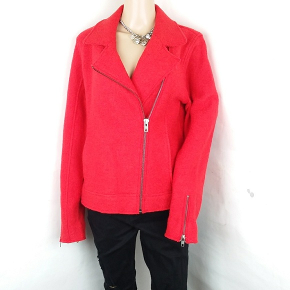 tahari wool moto jacket